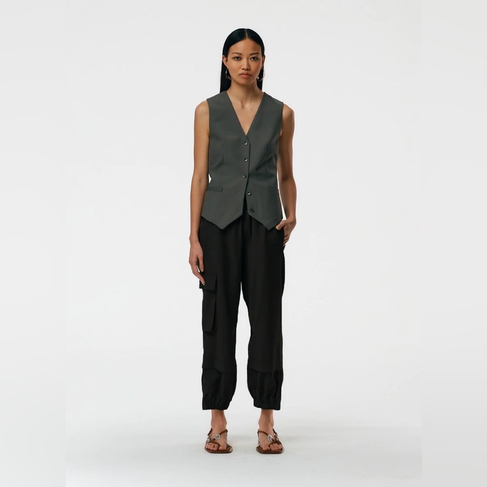 Tibi Tropical Wool Pull On Wilt Jogger - Regular